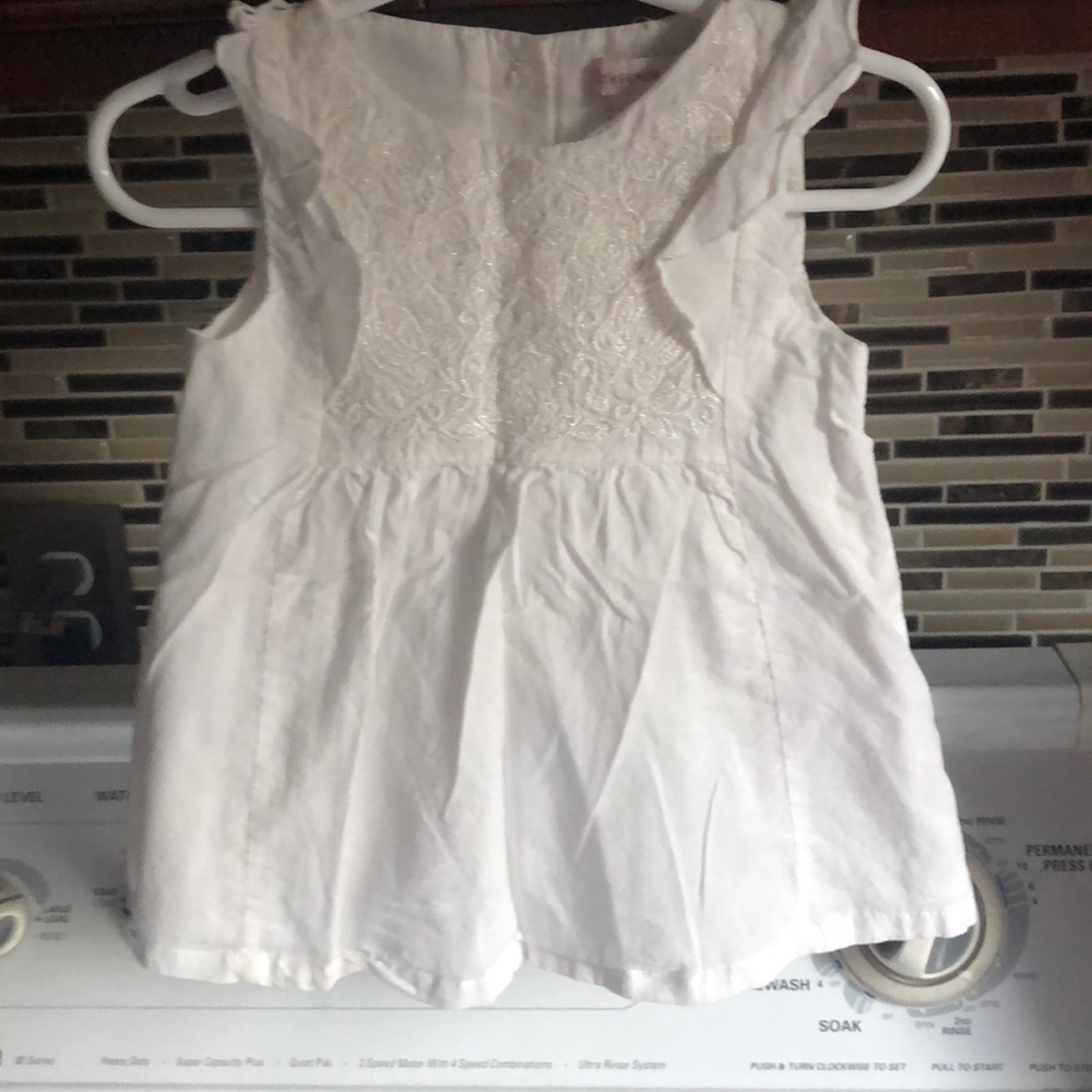 White toddler top